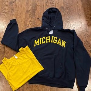 Champion University of Michigan blue hoodie size small